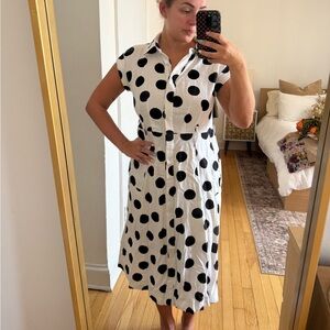 Polka Dot Shirt Dress